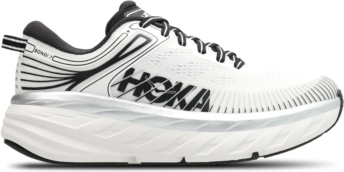 HOKA Bondi 7 unisex hardloopschoen – Wit