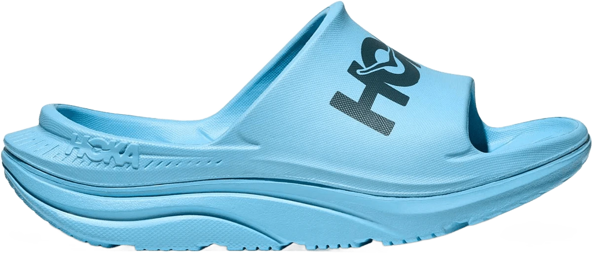 HOKA Ora Athletic Slide Slippers Soaring Blue/Faded unisex hardloopschoen – Multi