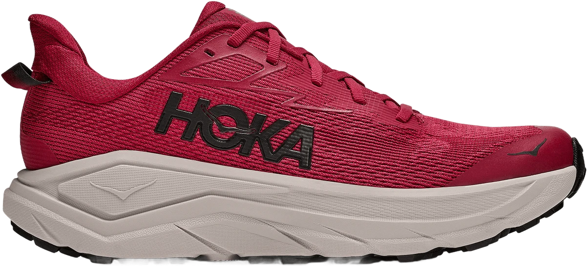 HOKA Challenger 8 Red Agate/River Rock Grey hardloopschoen voor heren – Multi
