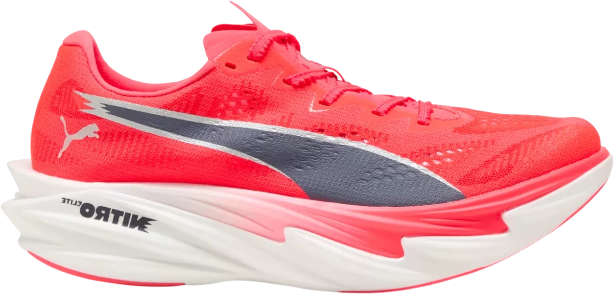 Puma Deviate Nitro Elite 4 hardloopschoen voor dames – Rood