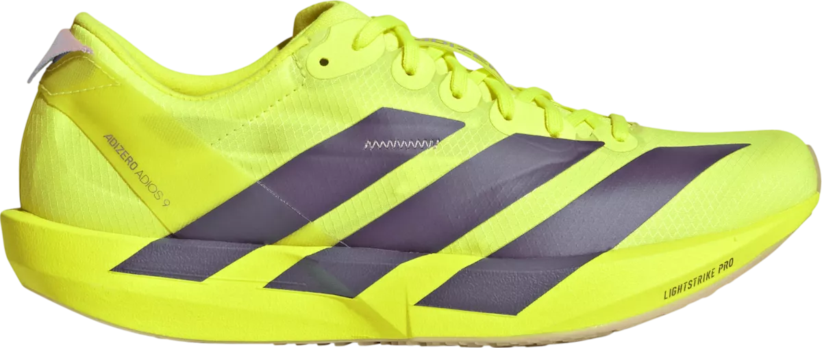 Adidas Adizero Adios 9 hardloopschoen voor dames – Geel