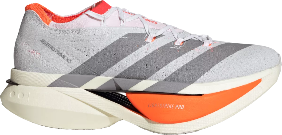 Adidas Adizero Prime X 3 Strung unisex hardloopschoen – Wit