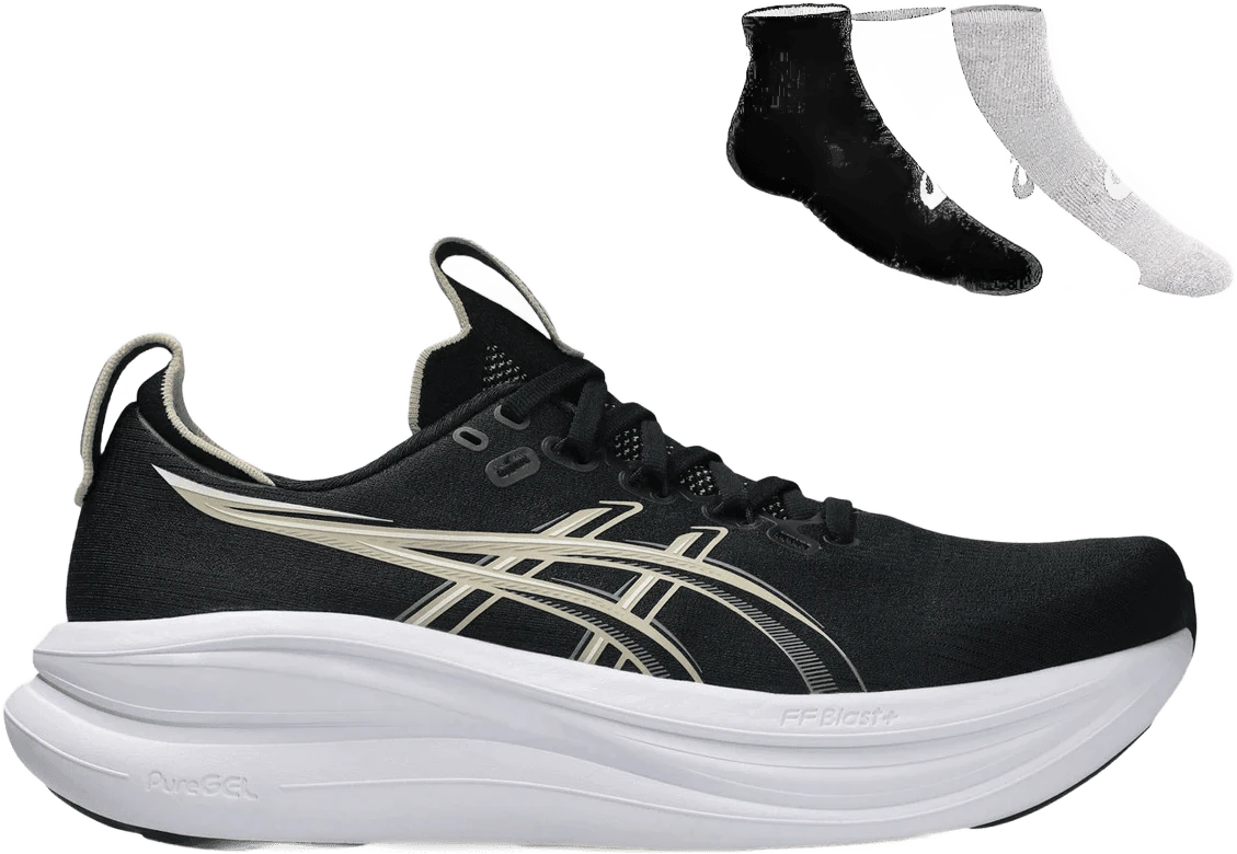 ASICS Gel-Nimbus 28 hardloopschoen voor heren – Zwart