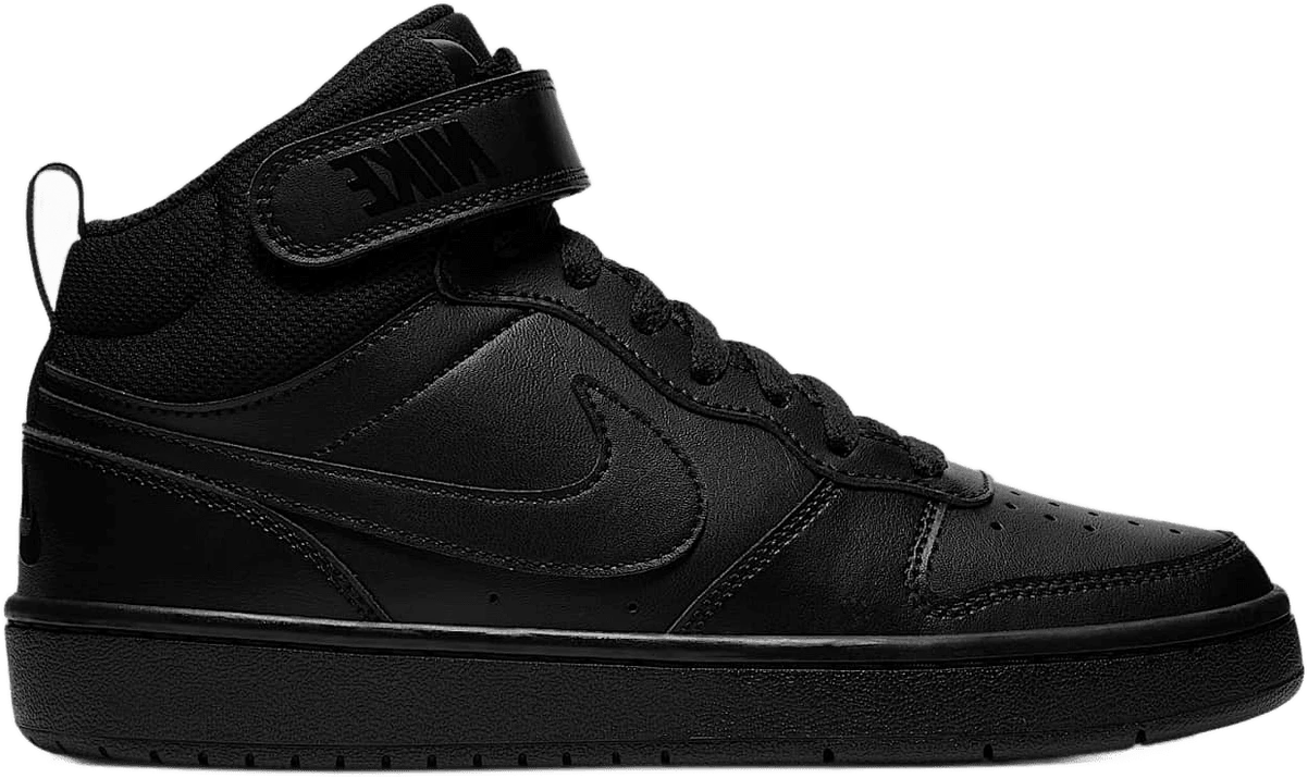 Nike Court Borough Mid 2 hardloopschoen voor kinderen – Zwart
