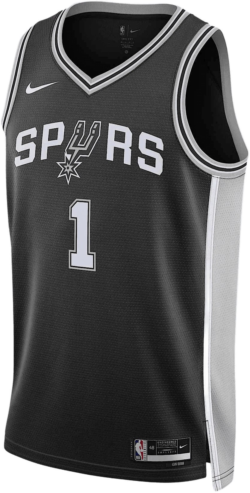Nike San Antonio Spurs Icon Edition 2022/23 'Victor Wembanyama' hardloopschoen voor heren – Zwart