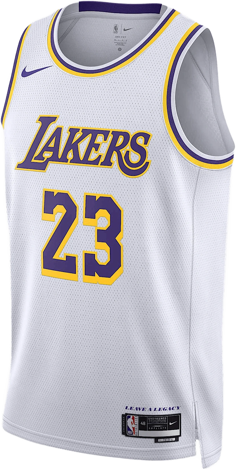 Nike LeBron James Los Angeles Lakers 2022/23 Association Edition hardloopschoen voor heren – Wit
