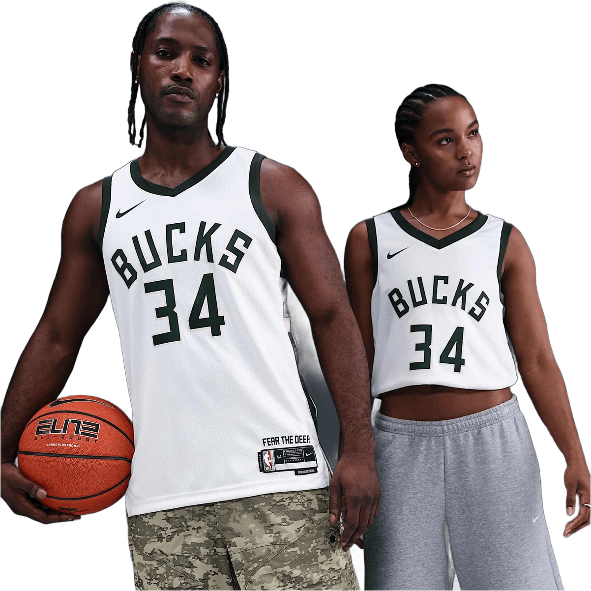 Nike Milwaukee Bucks Association Edition hardloopschoen voor heren – Wit