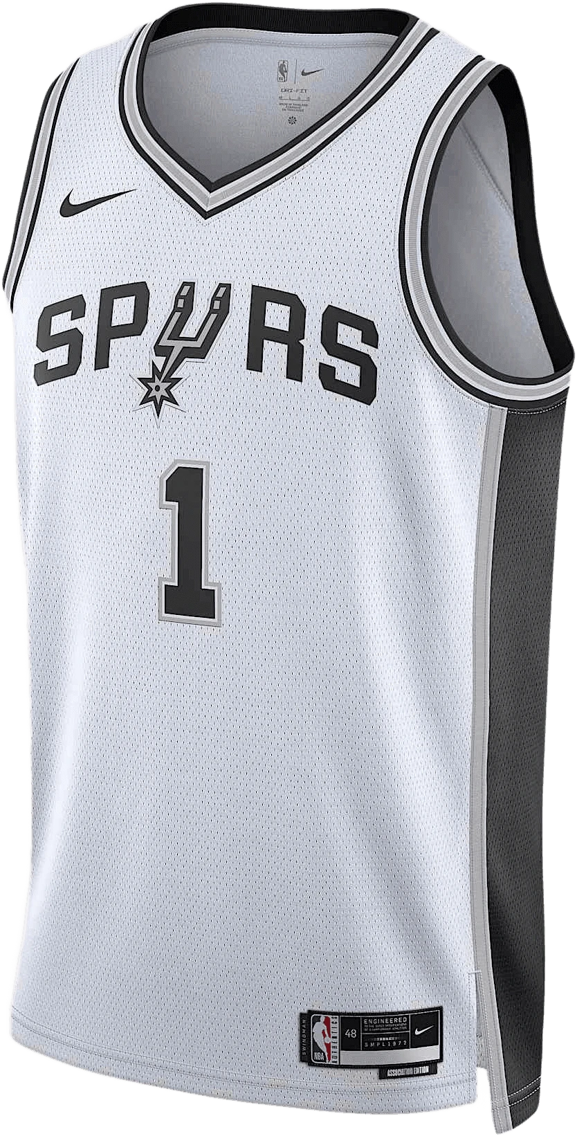 Nike San Antonio Spurs Association Edition Victor Wembanyama hardloopschoen voor heren – Wit