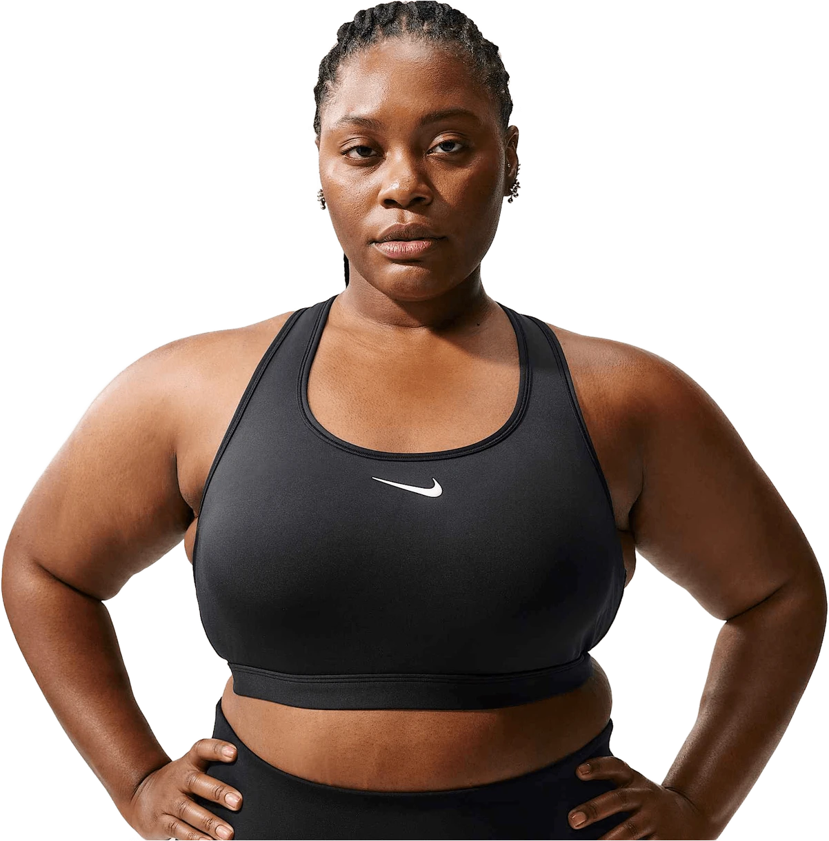 Nike Swoosh hardloopschoen voor dames – Zwart