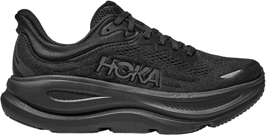 HOKA Bondi 9 Breed hardloopschoen voor heren – Zwart