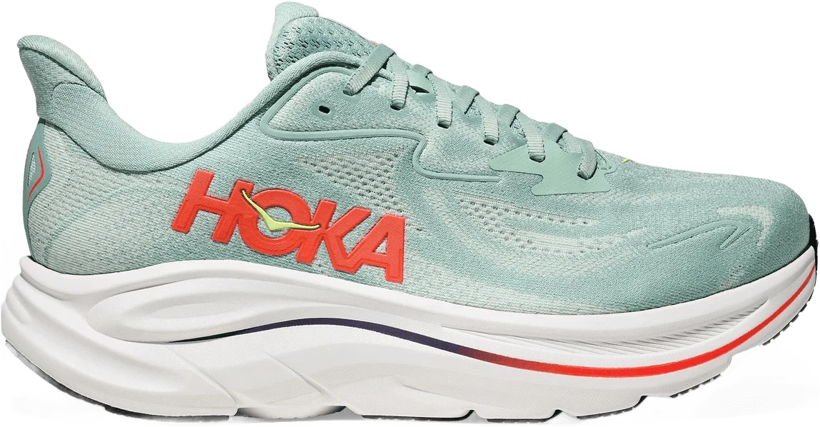 HOKA Clifton 10 Breed hardloopschoen voor heren – Groen