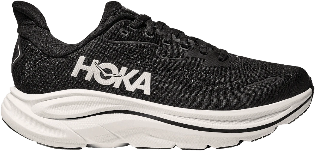 HOKA Clifton 10 (WIDE) hardloopschoen voor dames – Zwart