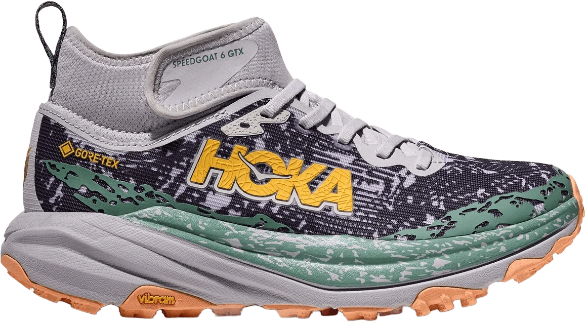 HOKA Speedgoat 6 GTX MID hardloopschoen voor dames – Grijs