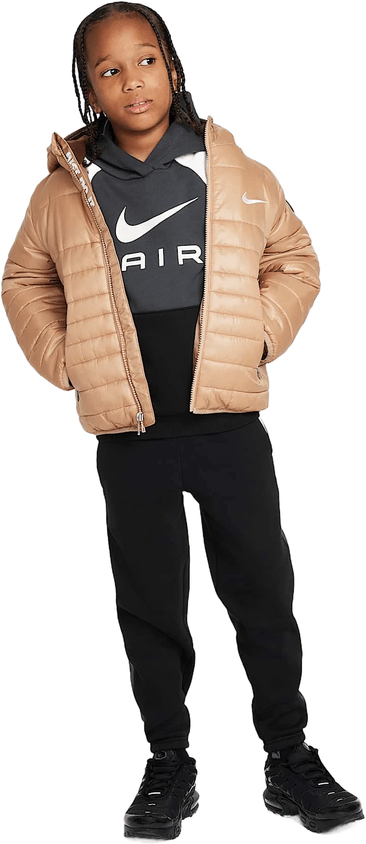 Nike Air hardloopschoen voor kinderen – Zwart