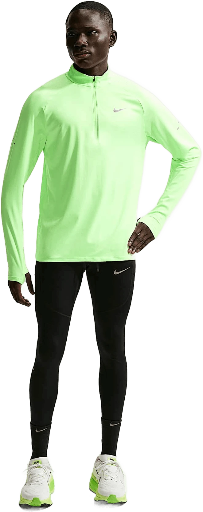 Nike Stride hardloopschoen voor heren – Zwart