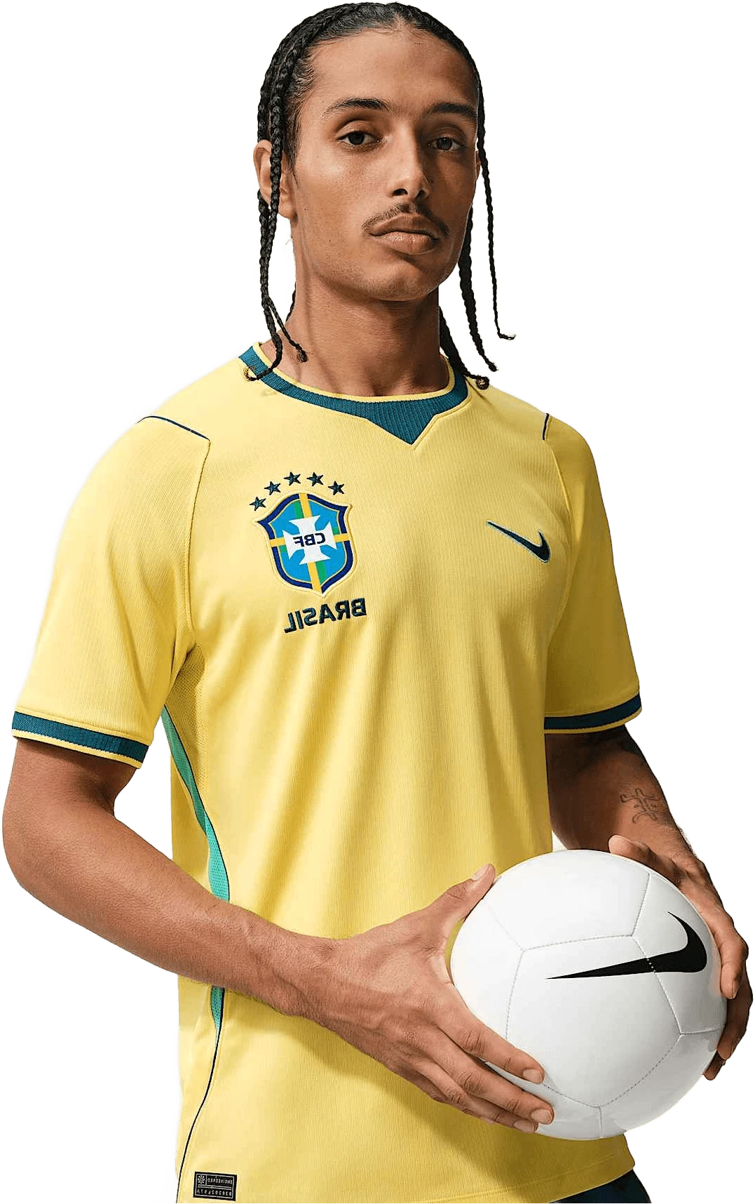 Nike Braziliaans Elftal 2026 Stadium Thuis hardloopschoen voor heren – Geel