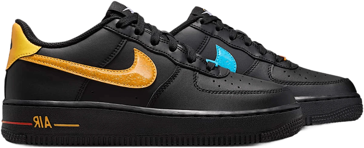 Nike Force 1 hardloopschoen voor kinderen – Zwart