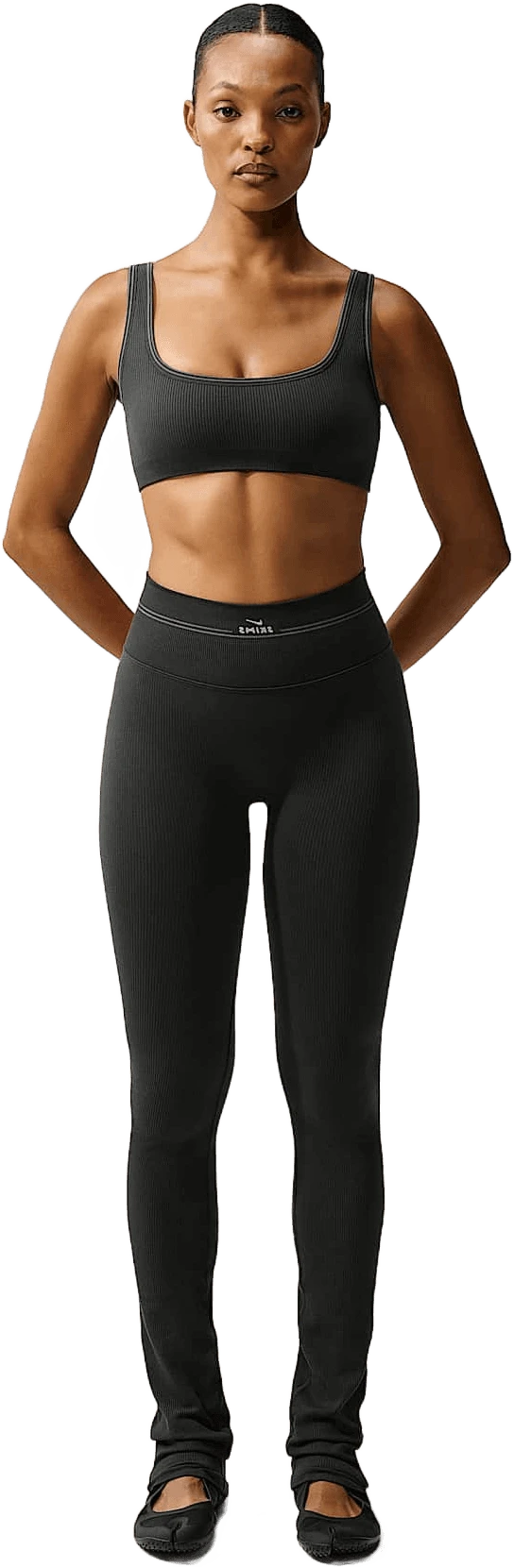 Nike NikeSKIMS Ribbed Seamless hardloopschoen voor dames – Zwart