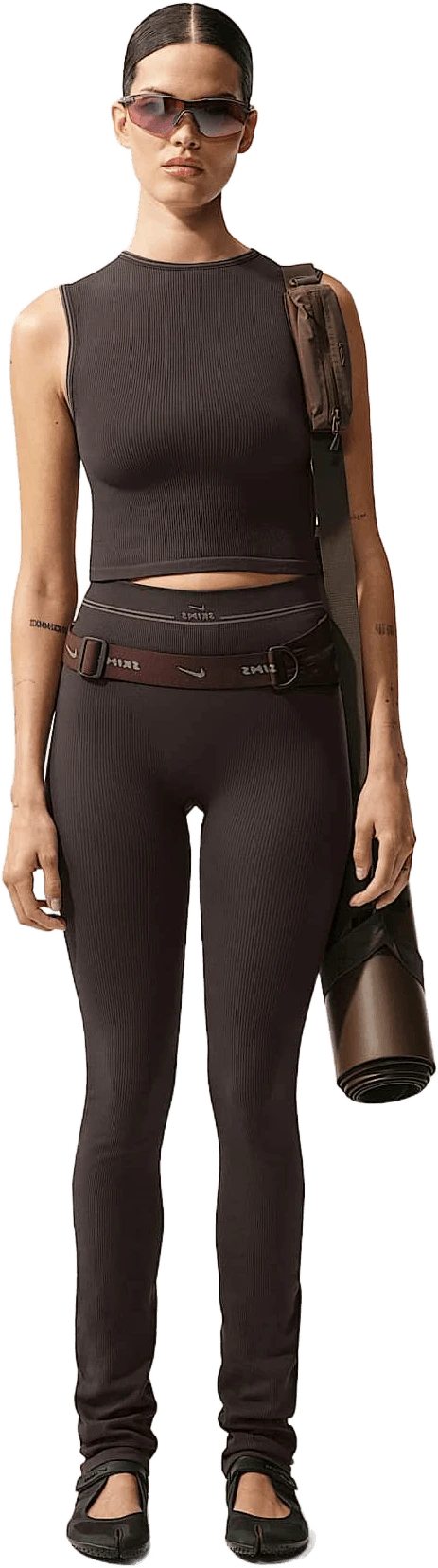Nike NikeSKIMS Ribbed Seamless hardloopschoen voor dames – Bruin