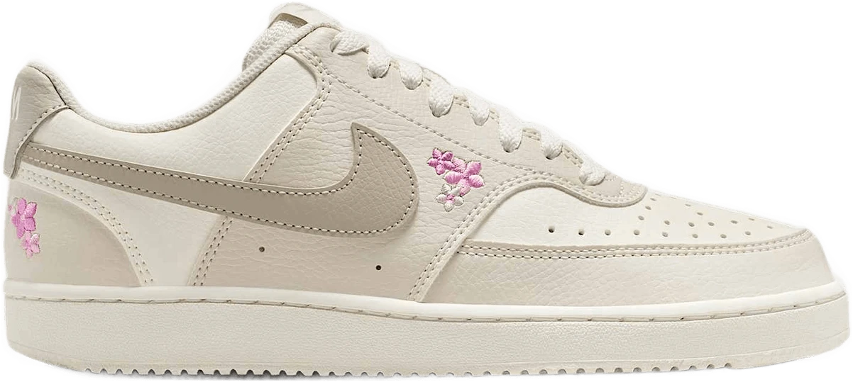 Nike Court Vision Low SE 'Stitched Floral' hardloopschoen voor dames – Wit