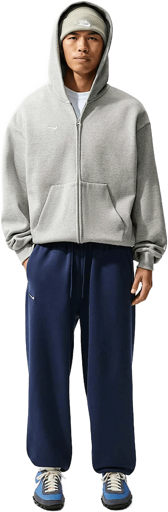 Nike Solo Fleece hardloopschoen voor heren – Blauw
