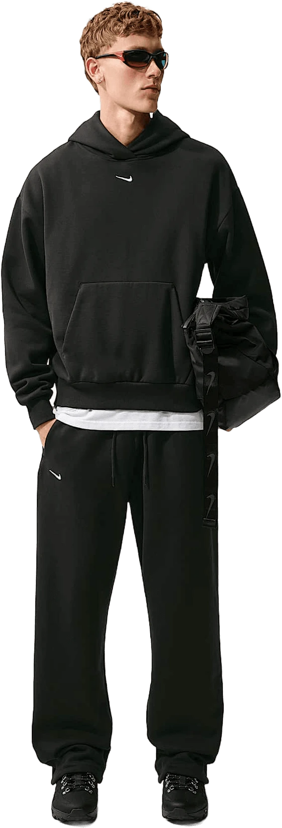 Nike Solo Fleece hardloopschoen voor heren – Zwart