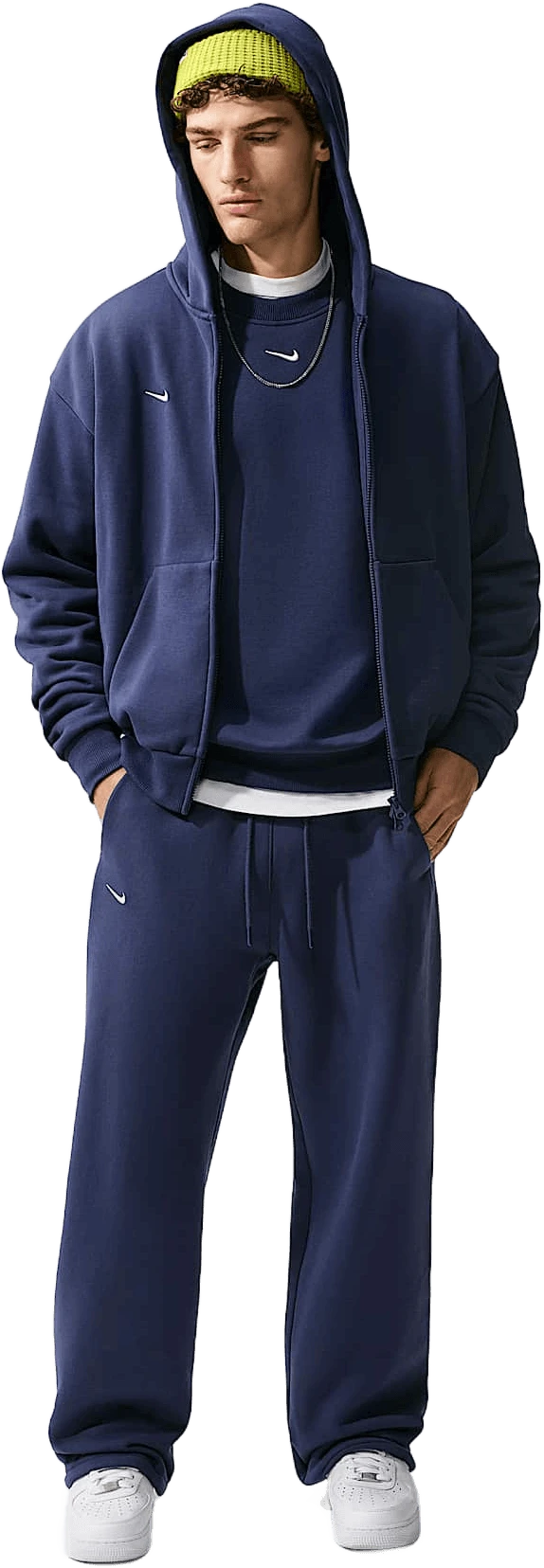 Nike Solo Fleece hardloopschoen voor heren – Blauw