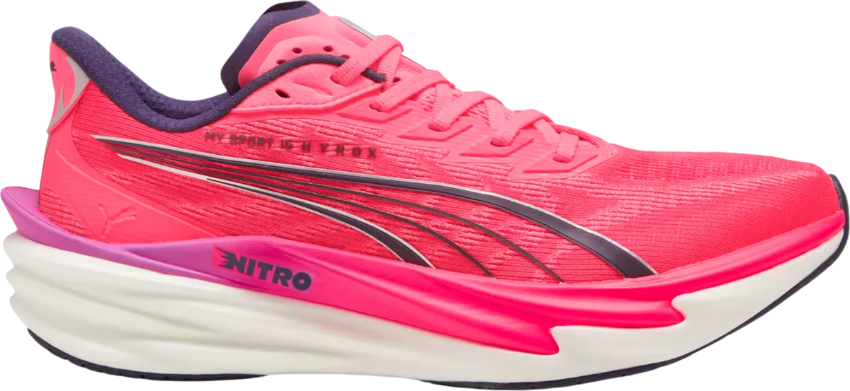 Puma Deviate Nitro 4 HYROX hardloopschoen voor heren – Roze
