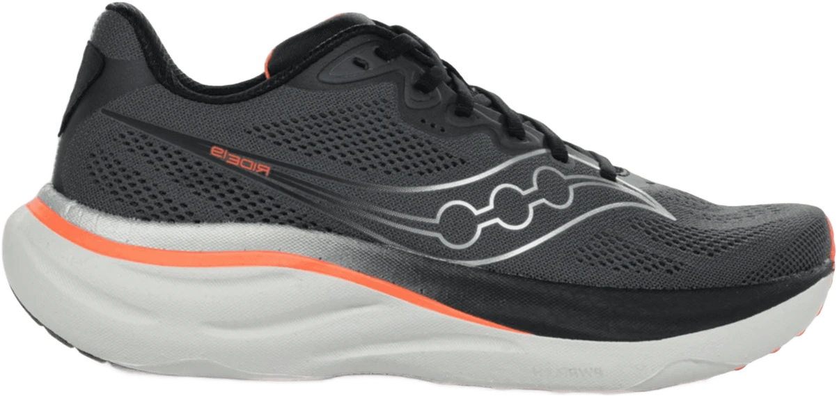 Saucony RIDE 19 hardloopschoen voor heren – Zwart