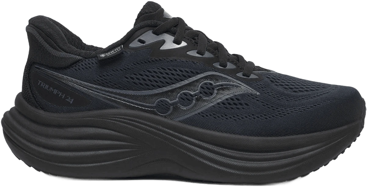 Saucony Triumph 24 GTX hardloopschoen voor dames – Zwart