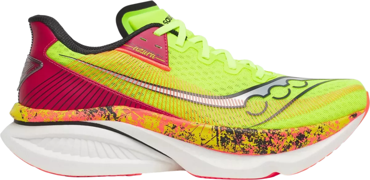 Saucony Endorphin Azura Hi Octane hardloopschoen voor dames – Geel