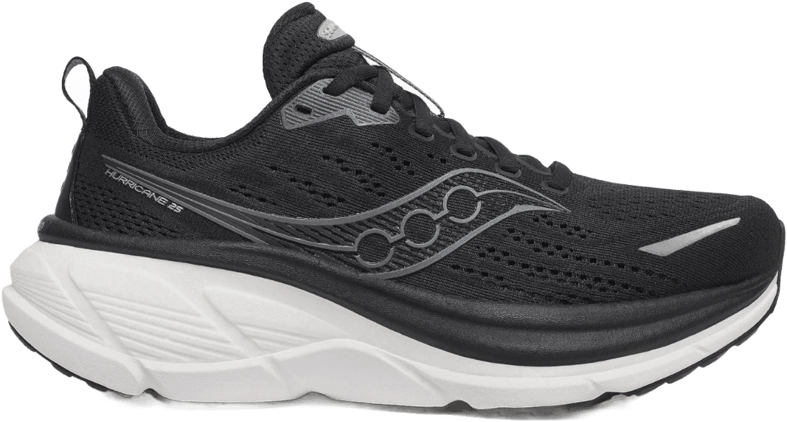 Saucony Hurricane 25 Wide hardloopschoen voor dames – Zwart