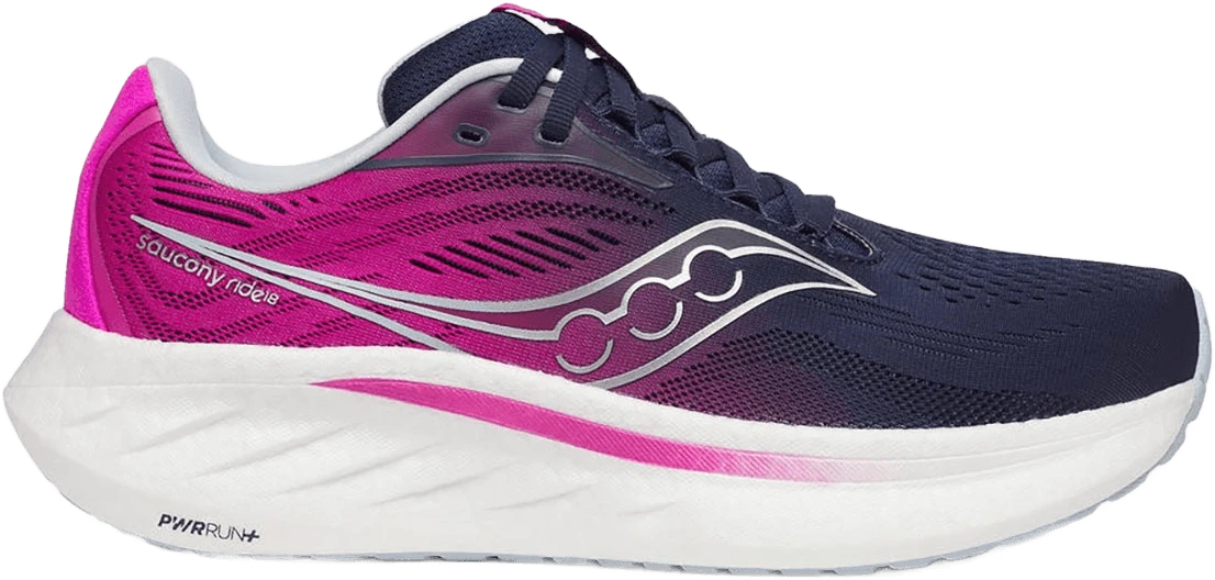 Saucony RIDE 18 hardloopschoen voor dames – Blauw