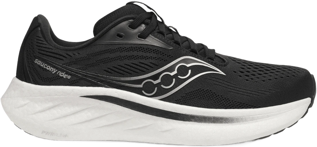 Saucony RIDE 18 hardloopschoen voor dames – Zwart