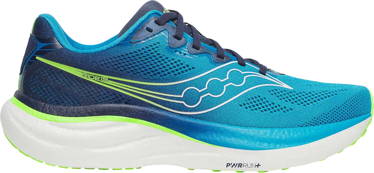 Saucony RIDE 19 hardloopschoen voor heren – Blauw