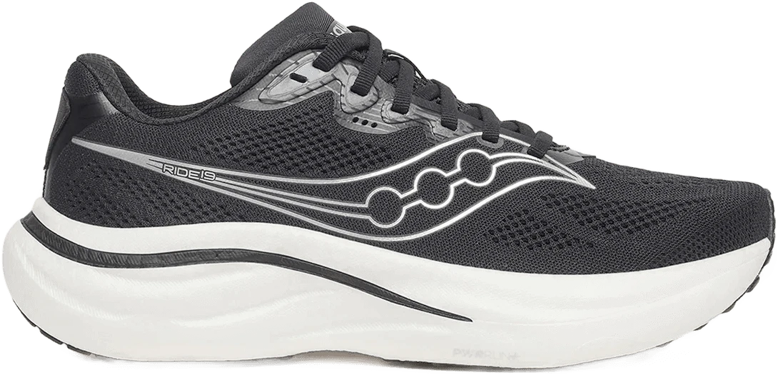 Saucony Ride 19 (WIDE) hardloopschoen voor heren – Zwart
