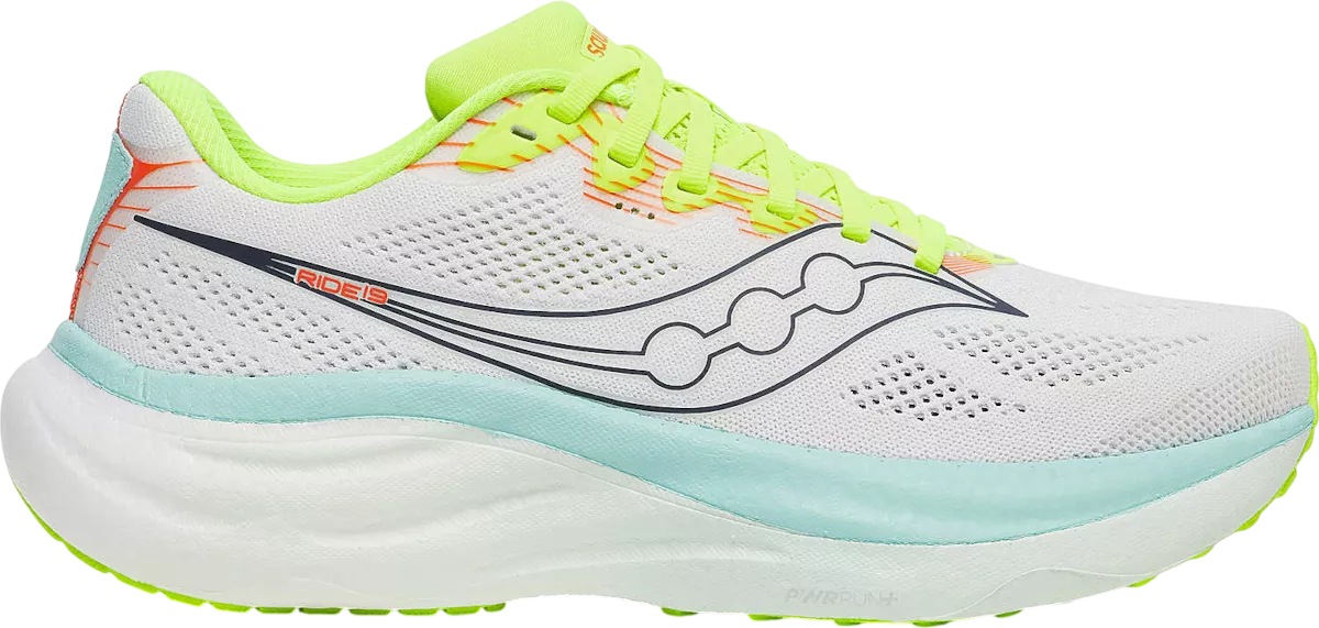 Saucony RIDE 19 hardloopschoen voor dames – Wit