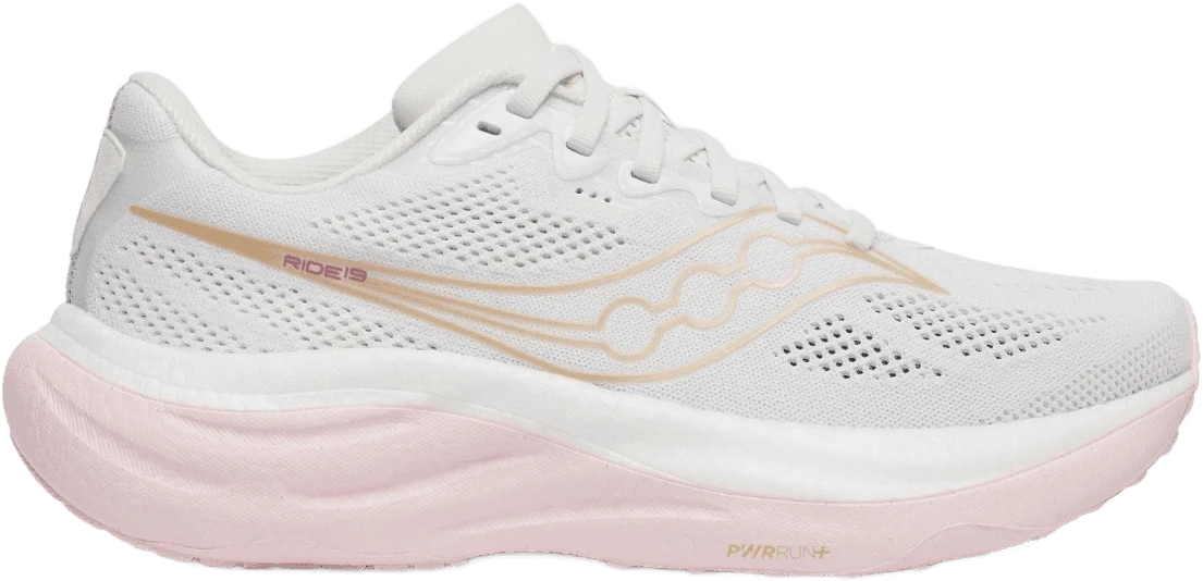 Saucony RIDE 19 hardloopschoen voor dames – Wit