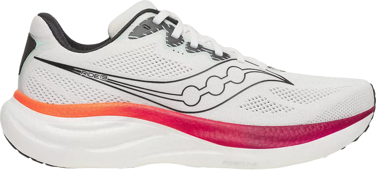 Saucony RIDE 19 hardloopschoen voor heren – Wit