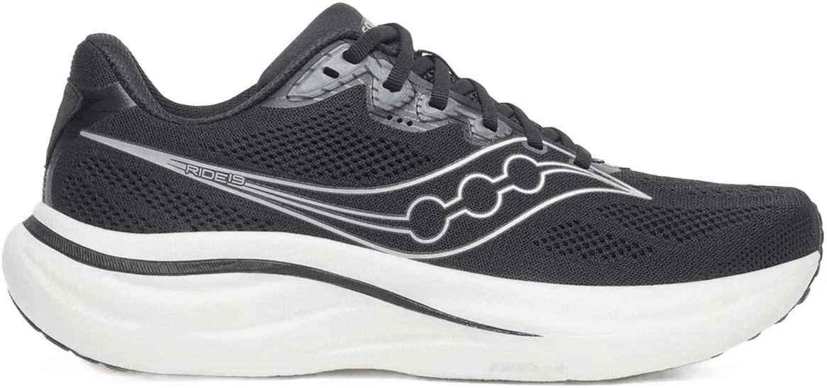 Saucony RIDE 19 hardloopschoen voor heren – Zwart